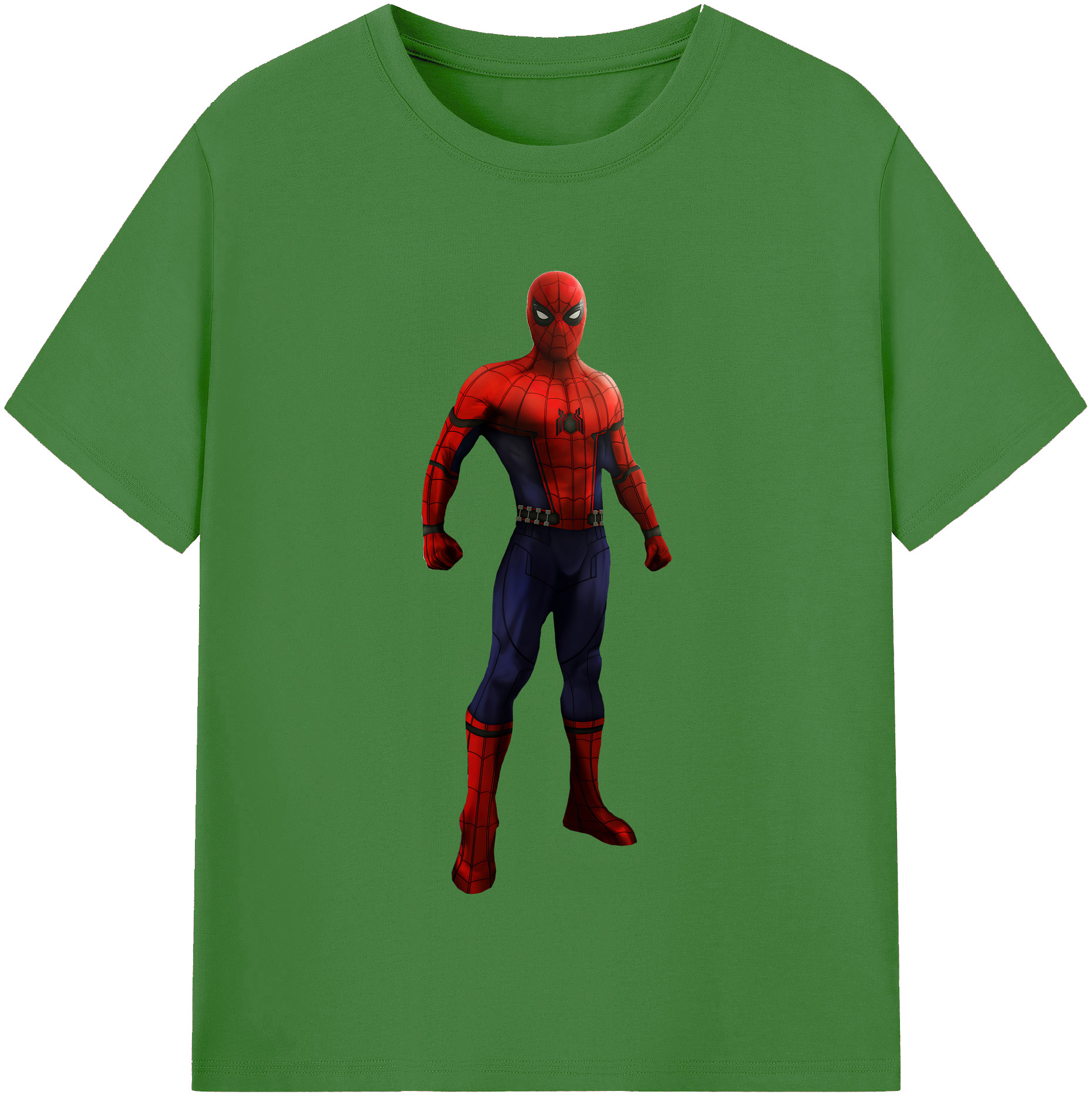（画像用） Spider Man スパイダーマン レディースカジュアルプリントTシャツ（綿100％）